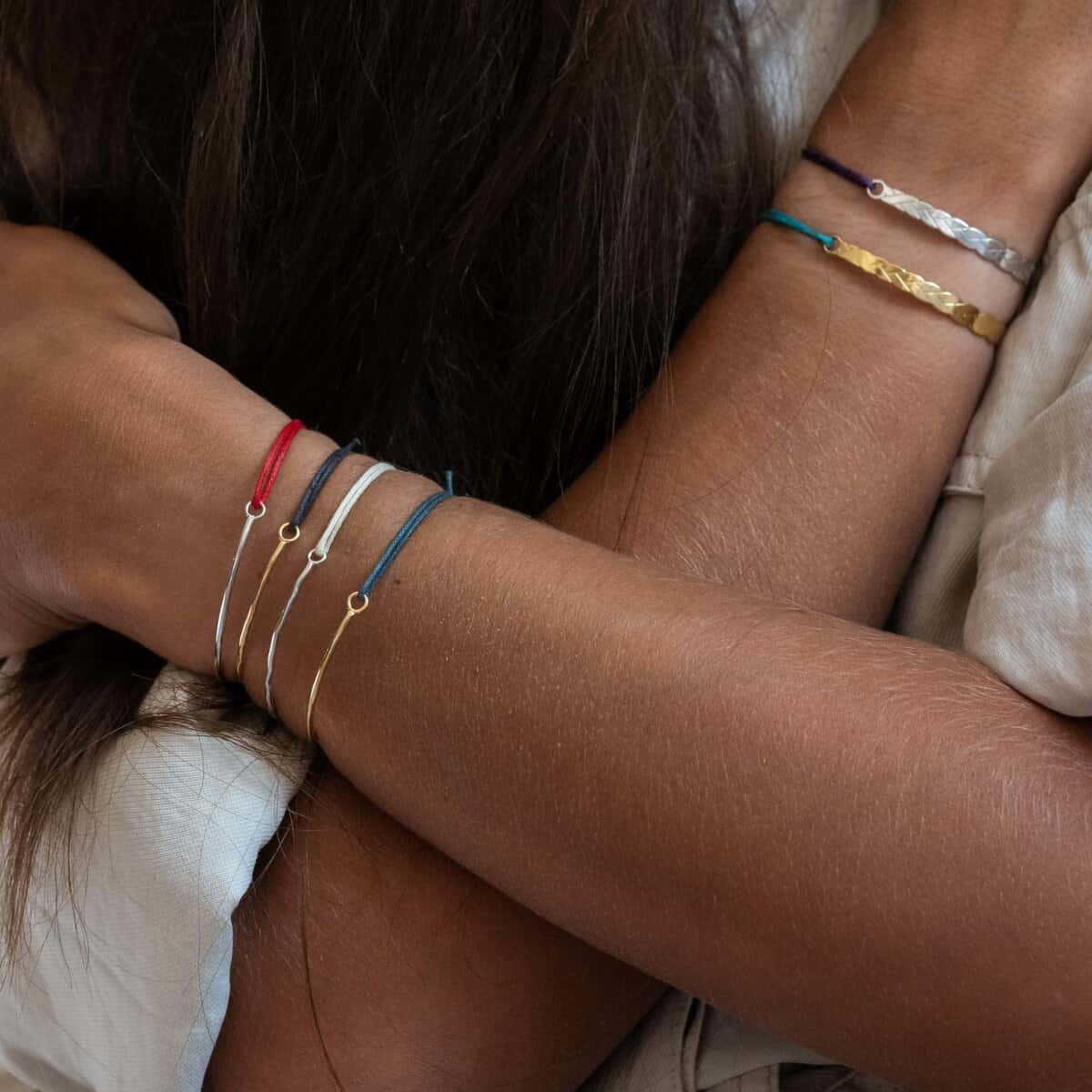 Bracelet DEMIE Lisse 7 MIX MATCH DEMIE LISSE MART TRESSE AG OR6 scaled