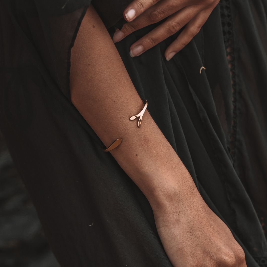 Bracelet Amina doré porté