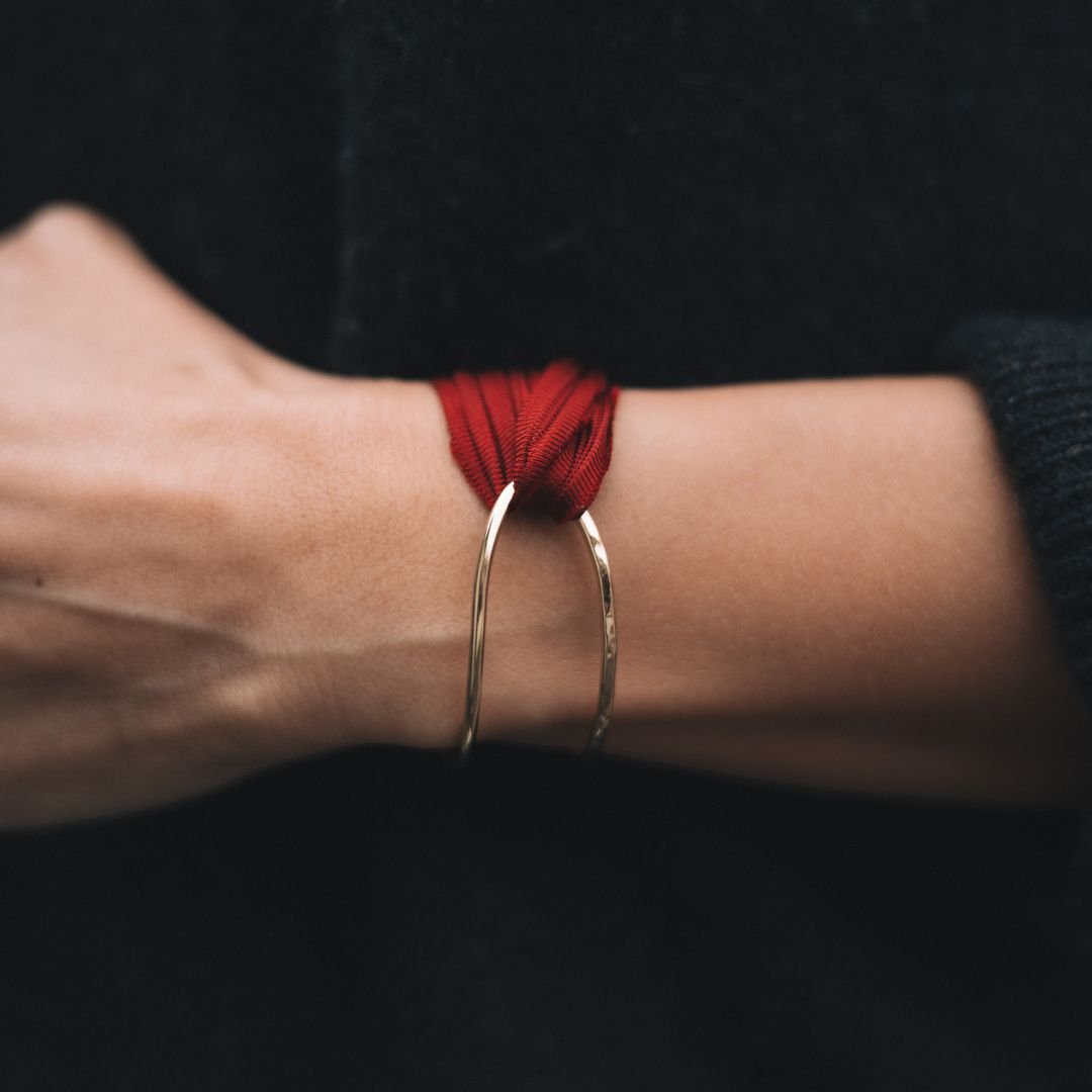 Bracelet Demie XL doré porté