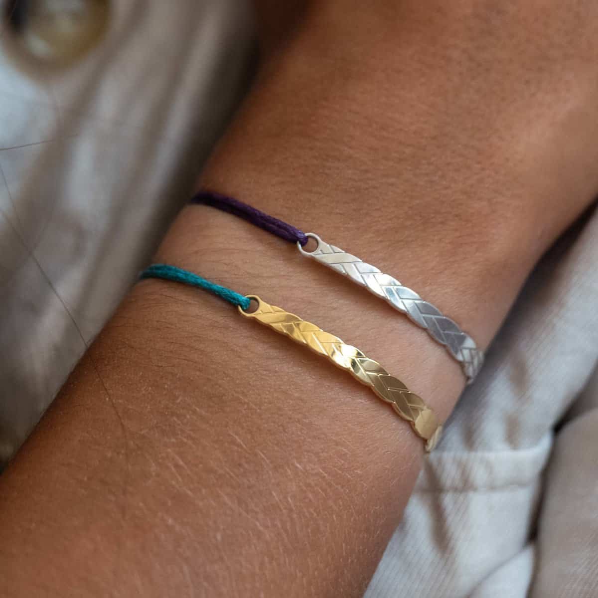 Bracelet MIRA 5 MIRA BRAIDED GOLD AND SILVER 1 scaled