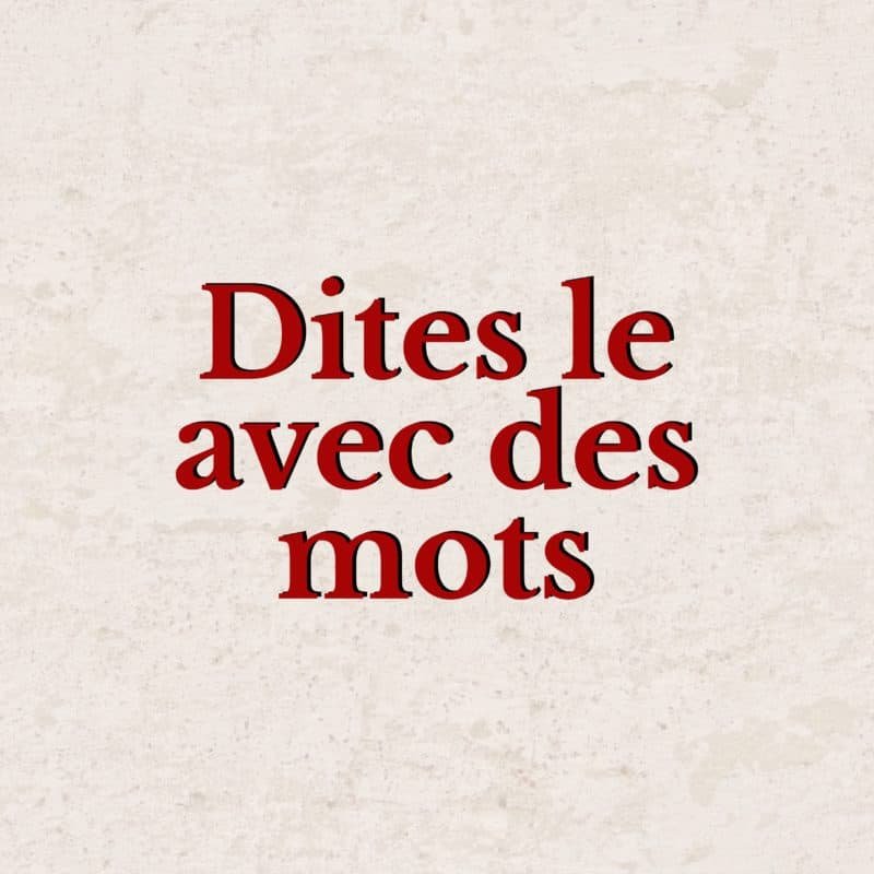 LES MOTS D'AMOUR un chic fou ♥️ 2 Say it with words V5