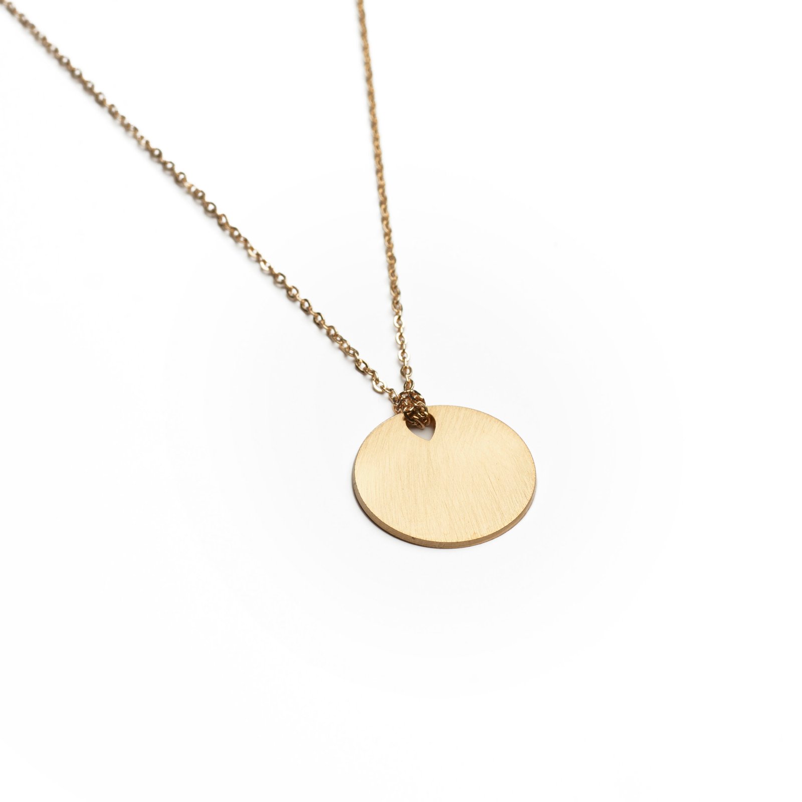 Collier MÉDAILLE Large plaqué or