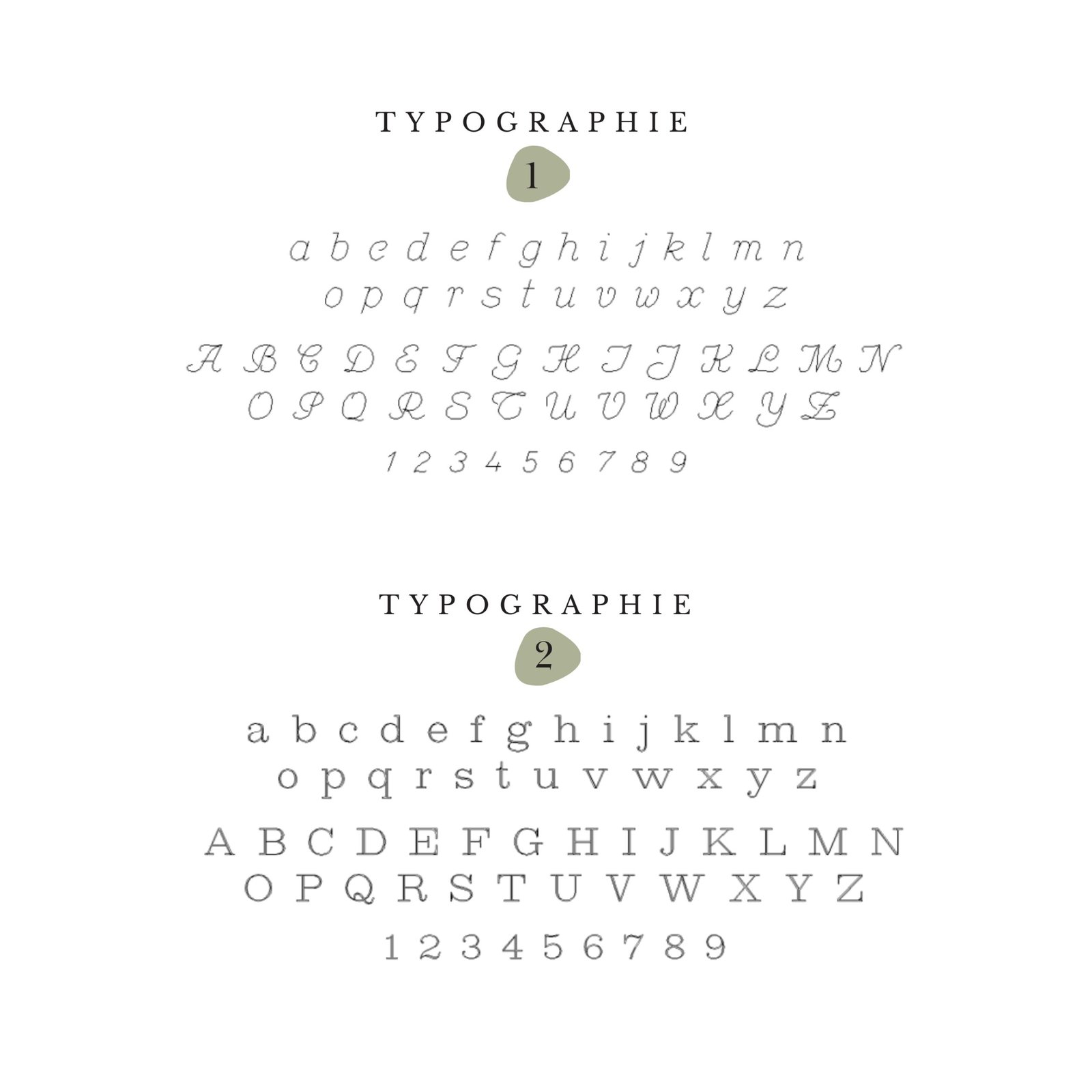 Typographie gravure