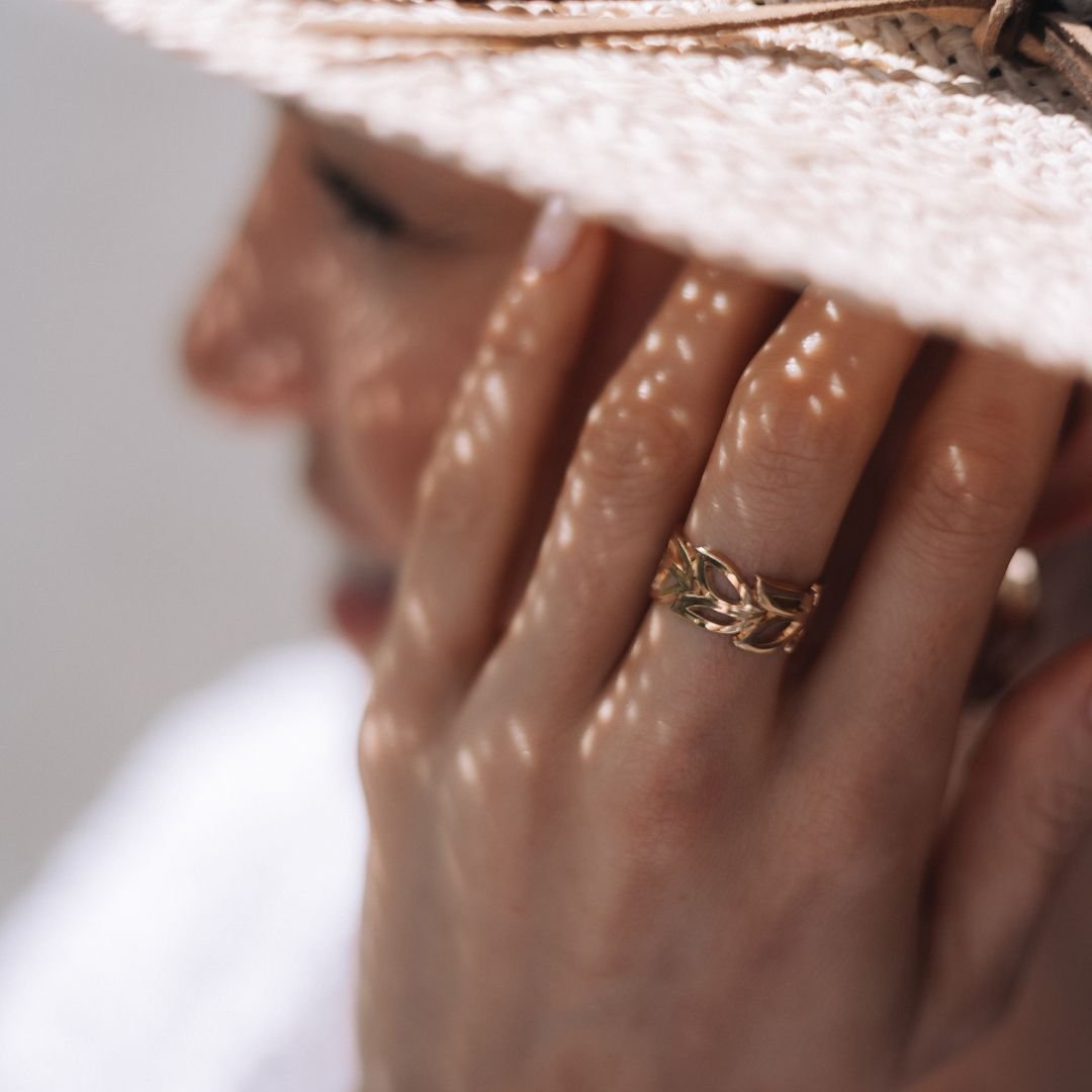 Bague ONDINE portée